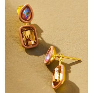 NWT Resin Crystal drop earrings